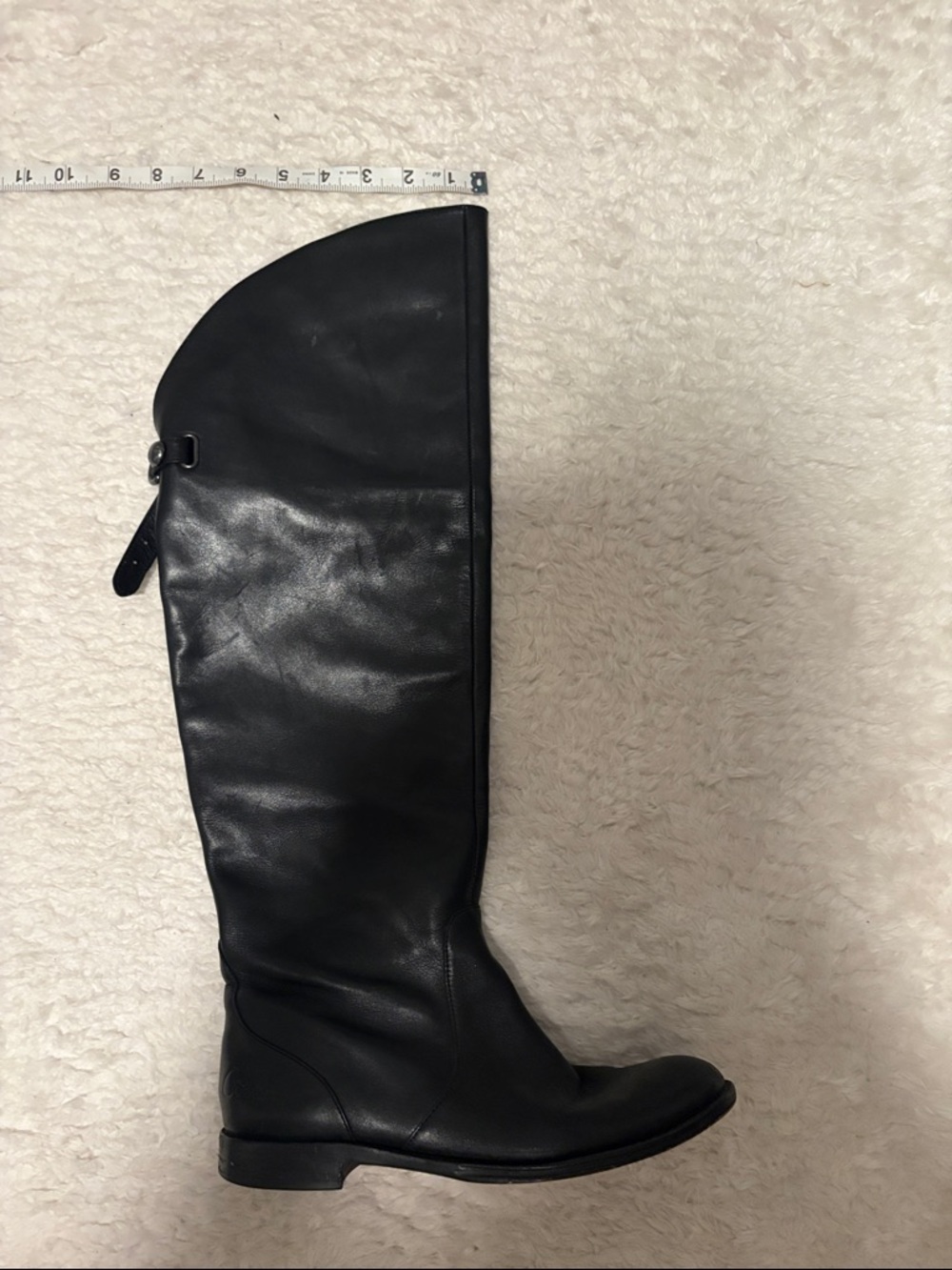 Coach Black Cheyenne Leather Over-the-Knee Boots - Picture 8 of 9